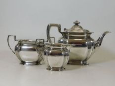 A silver plated tea set