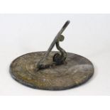 A lead sundial dated 1705 after Thomas Grice 8in w