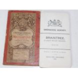 Two ordnance survey maps, Macclesfield & Braintree