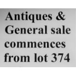 Antiques & General sale commences from lot 374