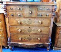 A large 19thC. Scottish chest of drawers