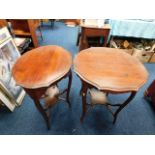 Two early 20thC. mahogany occasional tables
