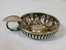 A 19thC. French silver tastevin