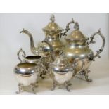 A substantial five piece silver plated tea & coffe