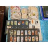 Two collectors cards albums & a quantity of collec