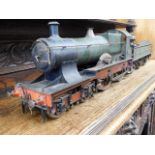 A well engineered large 3.5in gauge working model steam train of the GWR City Of Bath locomotive 42.