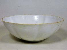 A Chinese fine porcelain blanc de chine bowl with