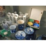 Three pieces of blanc de chine porcelain & other i