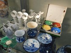 Three pieces of blanc de chine porcelain & other i