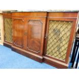 A Regency style sideboard with marble top