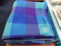 Two British Rail blankets