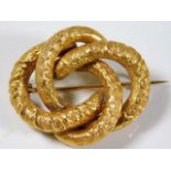 An antique 18ct gold brooch 5.7g with continental