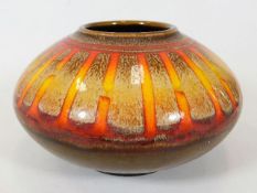 A retro 1970's Poole pottery Aegean ovoid form vas