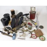 A brass telescope, a Trumps card counter & other s