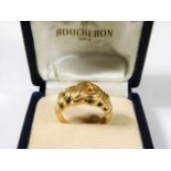 An 18ct gold Boucheron ring with original box 14.5