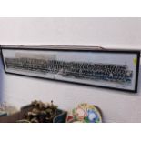 A framed panoramic school photograph of Redruth Co