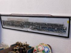 A framed panoramic school photograph of Redruth Co