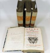 Four volumes of Opere Del Padre Paolo Segneri date