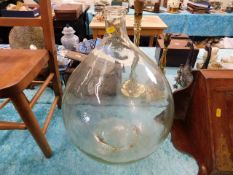 A glass carboy