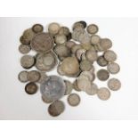 A quantity of silver & part silver coinage 180g