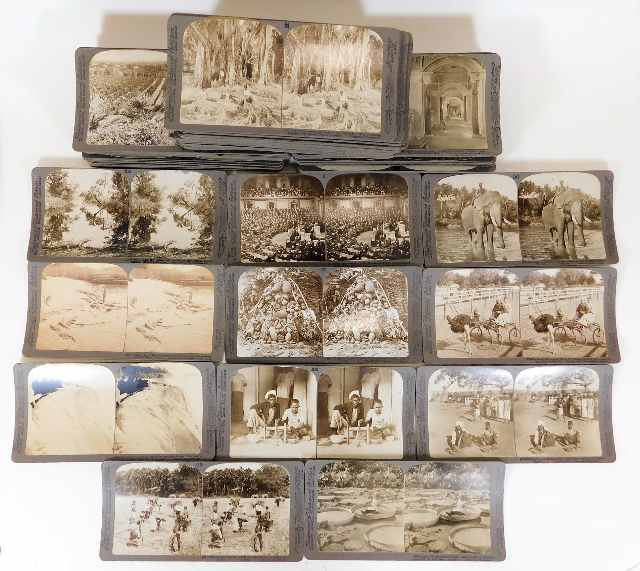 A quantity of approx. 116 stereoscope cards