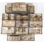 A quantity of approx. 116 stereoscope cards