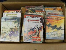 A boxed quantity of Commando booklets