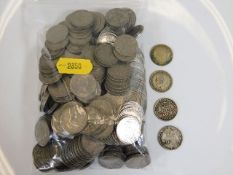 A bagged quantity of sixpences