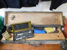 A boxed tool set & other items