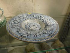 A Capodimonte majolica style charger