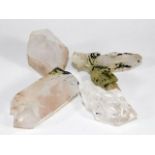 Four pieces of quartz crystal 750g