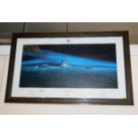 A framed limited edition print by Jack Russel titl