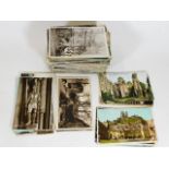 A large quantity of vintage postcards