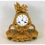 A late 19thC. French ormolu clock