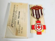 A St. Johns ambulance medal with box