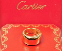An 18ct gold Cartier Nouvelle Vague ring 12.4g siz