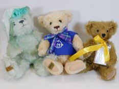 Two Merrythought bears & one limited edition Jerem