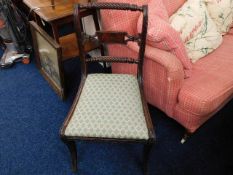 A 19thC. upholstered chair