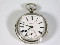 A J. G. Graves silver fusee pocket watch