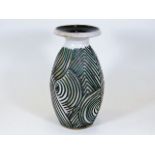 A Poole pottery Atlantis vase 10in