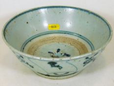 A Chinese porcelain bowl 8in diameter