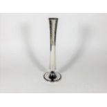 A tall footed silver posy holder 9.5in