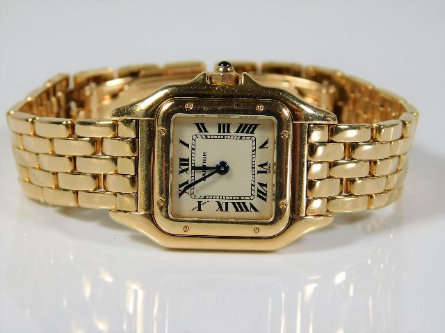 A fine ladies Cartier 18ct gold Cartier de Panther