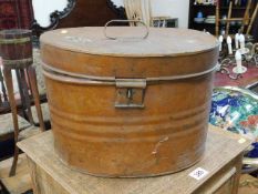 A copper hat box