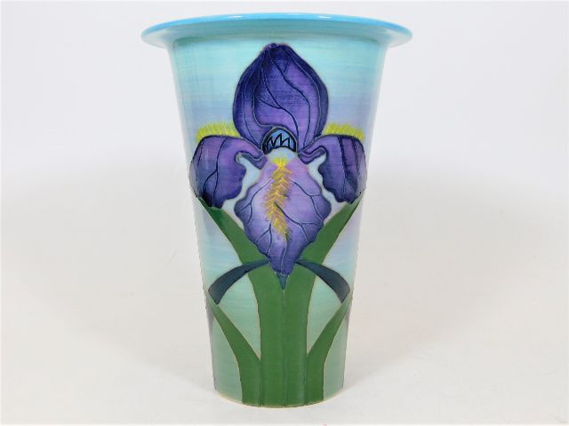 A Dennis Chinaworks vase featuring Iris design by