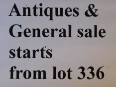 Antiques & General sale starts from lot 336