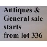 Antiques & General sale starts from lot 336