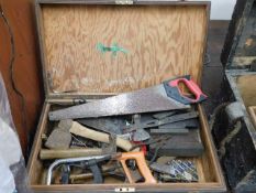 A box of mixed tools