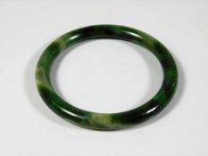 An antique nephrite jade bangle 32.9g