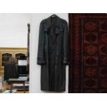 A German WW2 style leather trench coat